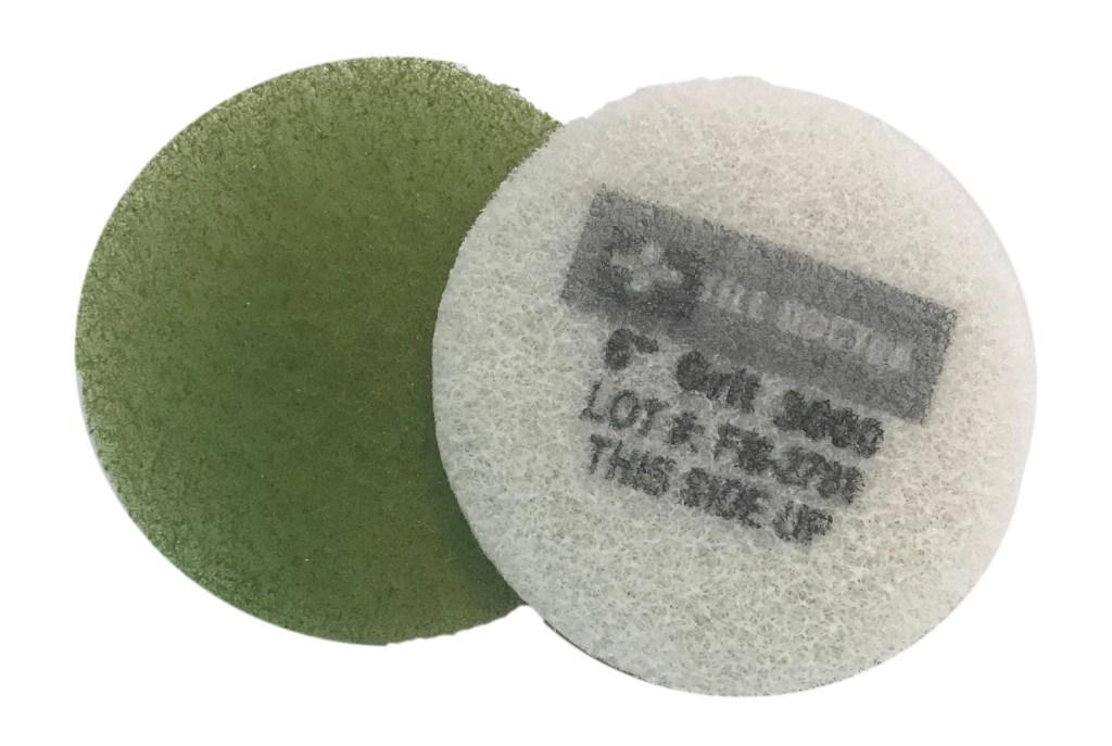 6 Inch 3000 Grit Very Fine Green No.4 Burnishing Pad